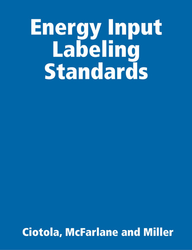 Energy Input Labeling Standards