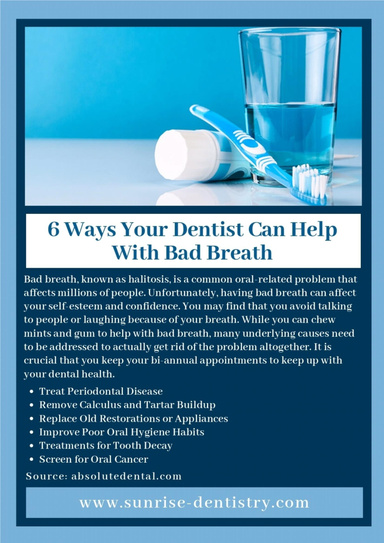 6 Ways Your Dentist Can Help With Bad Breath