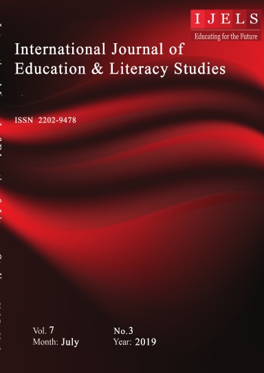 International Journal of Education and Literacy Studies [Vol 7, No 3 (2019)]