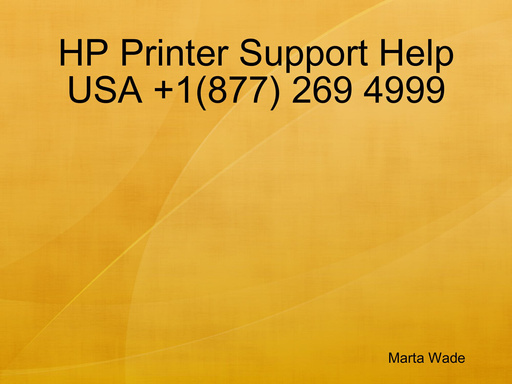HP Printer Support Help USA +1(877) 269 4999