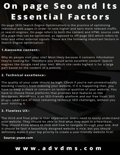 On Page SEO and Its Essential Factors
