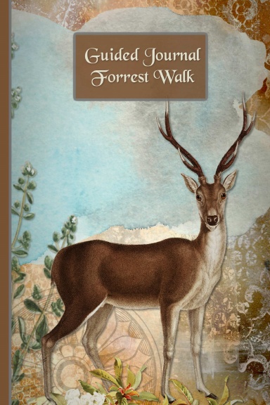 Guided Journal Forrest Walk | Illustrated Writing Prompts Gratitude Journal Paperback