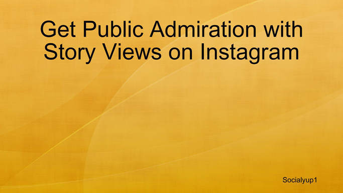 Get Public Admiration with Story Views on Instagram