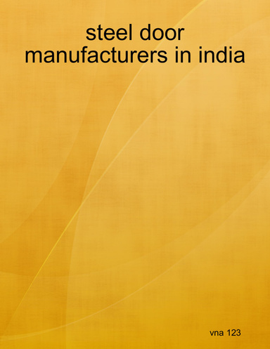 steel door manufacturers in india