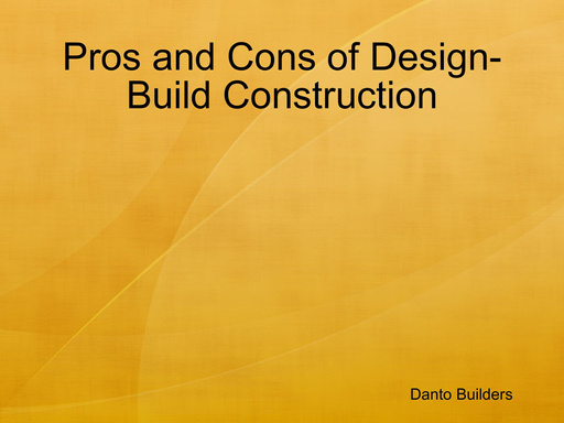 Pros and Cons of Design-Build Construction
