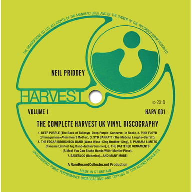 The Complete Harvest Uk Vinyl Discography - Vol1