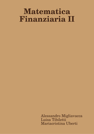 Matematica Finanziaria II