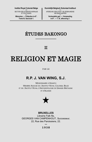 Études Bakongo II: Religion et Magie