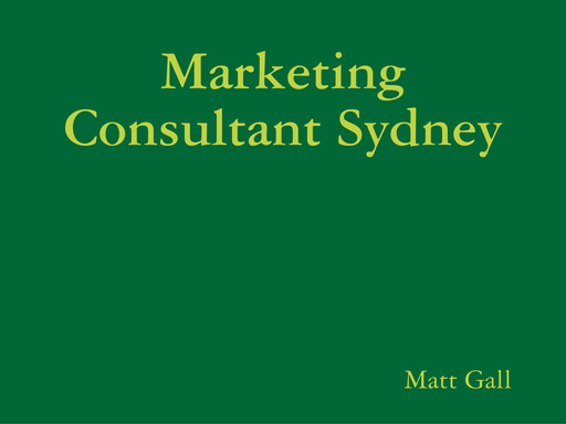 Marketing Consultant Sydney
