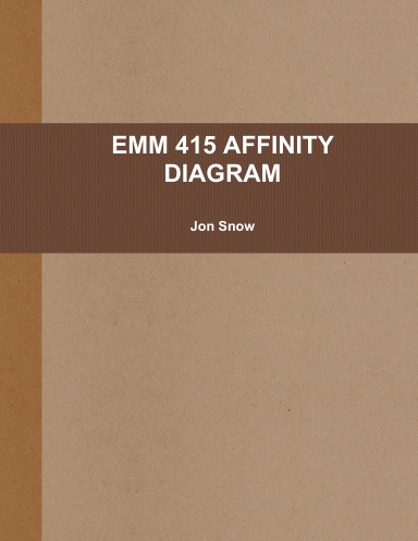 EMM 415 AFFINITY DIAGRAM