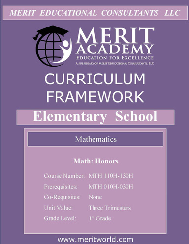 Mth 110 H 130 H Math Honors