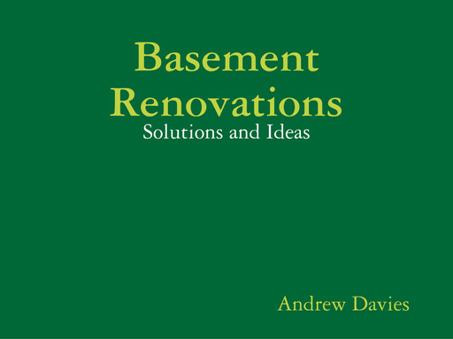 Basement Renovations - Solutions and Ideas