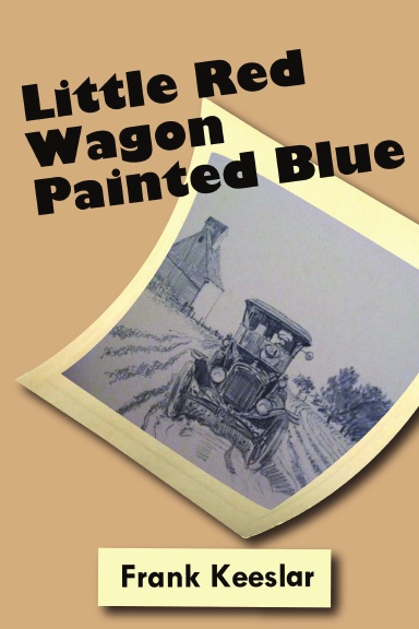 Little Red Wagon Painted Blue