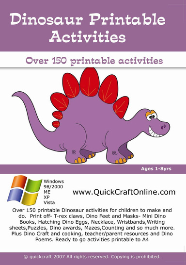 Dinosaur Printable Activities