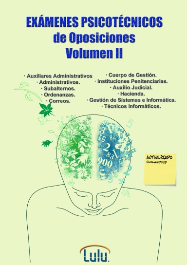 Exámenes Psicotécnicos de Oposiciones. Volumen II.