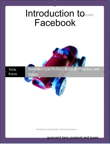 Introduction to Facebook