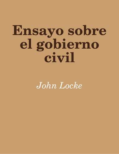 Ensayo sobre el gobierno civil