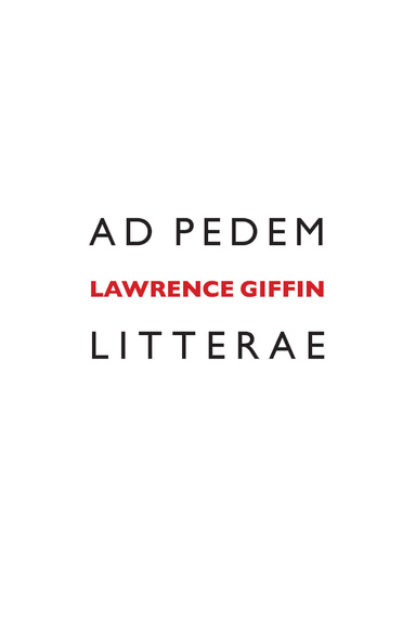 Ad Pedem Litterae: Vol. 2