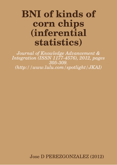 BNI of kinds of corn chips inferences