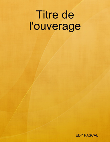 Titre de l'ouverage