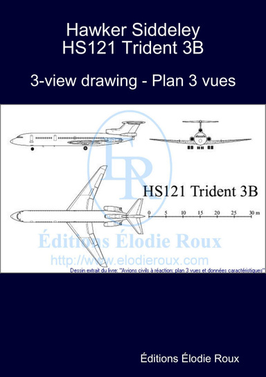 3-view drawing - Plan 3 vues - Hawker Siddeley HS121 Trident 3B