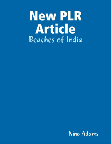 New PLR Article: Beaches of India