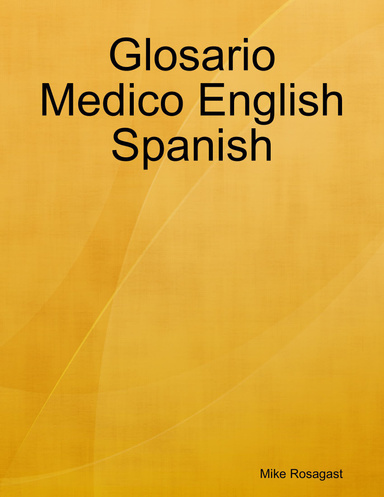 Glosario Medico English Spanish