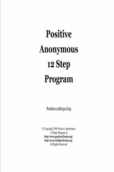 Positive Anonymous 12 Step Program