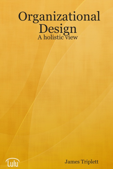 Organizational Design:  A holistic view