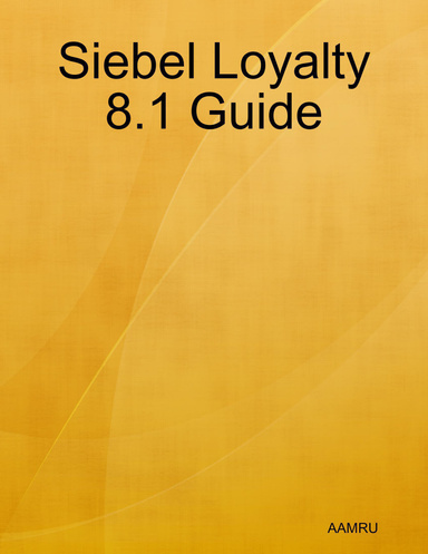 Siebel Loyalty 8.1 Guide