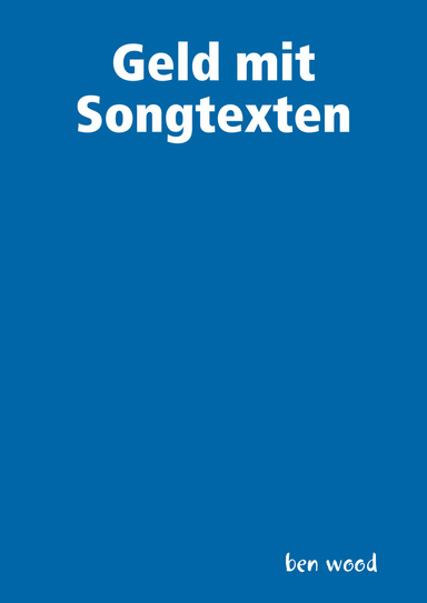 Geld mit Songtexten