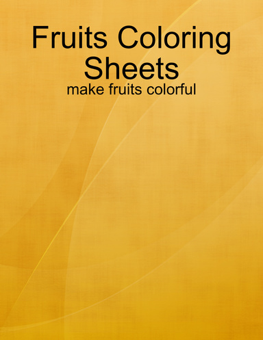 Fruits Coloring Sheets