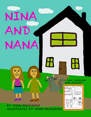 Nina and Nana with 15 page coloring book