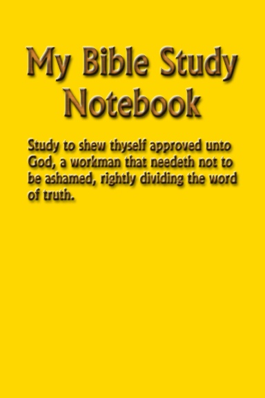 My Bible Study Notebook
