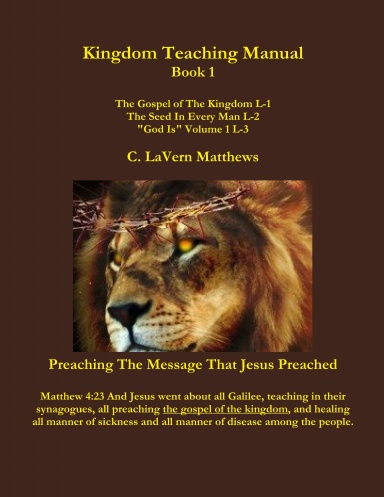 Kingdom Teaching Manual Book 1