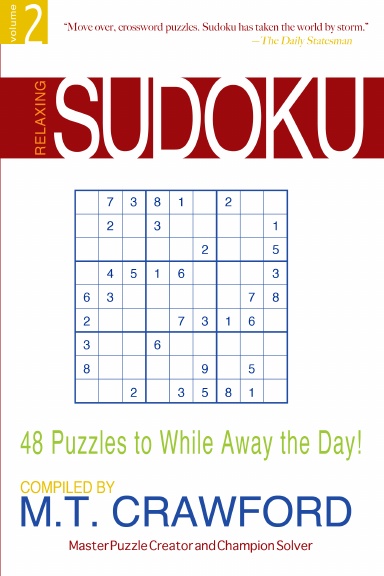 Personal Relaxing Sudoku, Volume 2