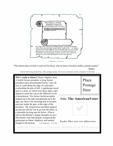 The American Voter - A Postcard Page
