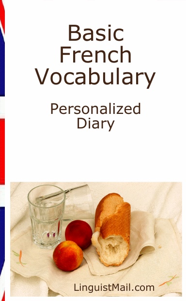 Basic French Vocabulary Personalized Diary