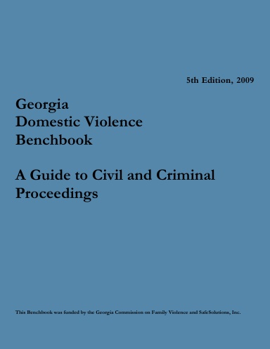 Georgia Domestic Violence Benchbook