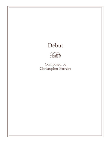 Début- piano sheet music