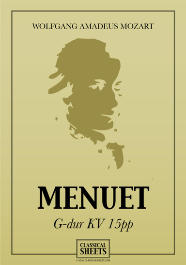 Menuet B-dur KV 15pp