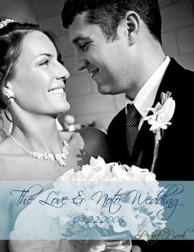The Love & Noto Wedding Proof Book