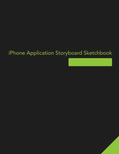 iPhone Application Storyboard Sketchbook : Green