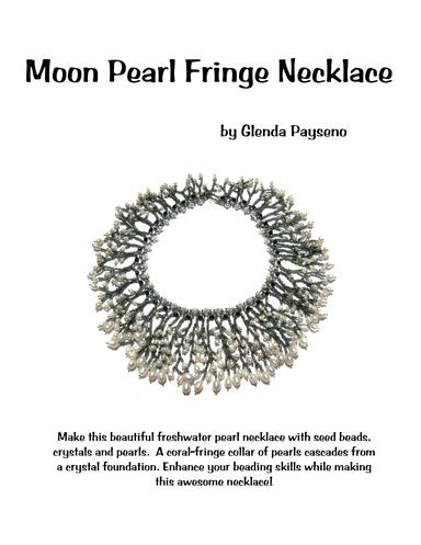 Moon Pearl Fringe Necklace