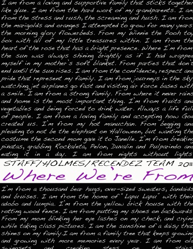 Where We Are From: A Collection of Poems