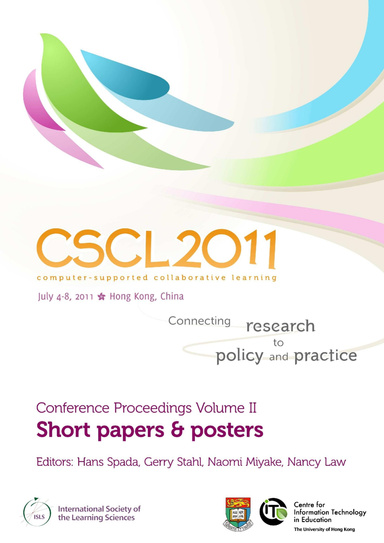 The Computer Supported Collaborative Learning (CSCL) Conference 2011, Volume 2