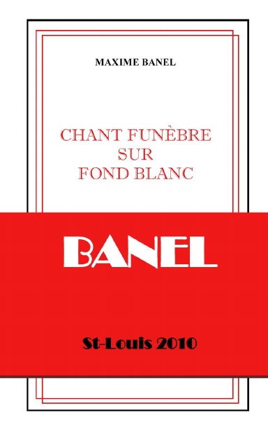 Chant funèbre sur fond blanc