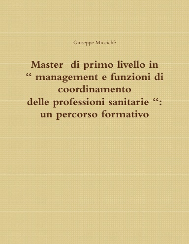 percorso master