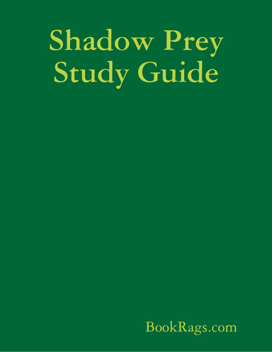 Shadow Prey Study Guide