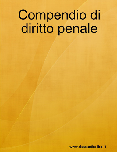 Compendio di diritto penale